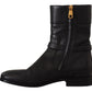 Dolce & Gabbana Elegant Leather Biker Boots