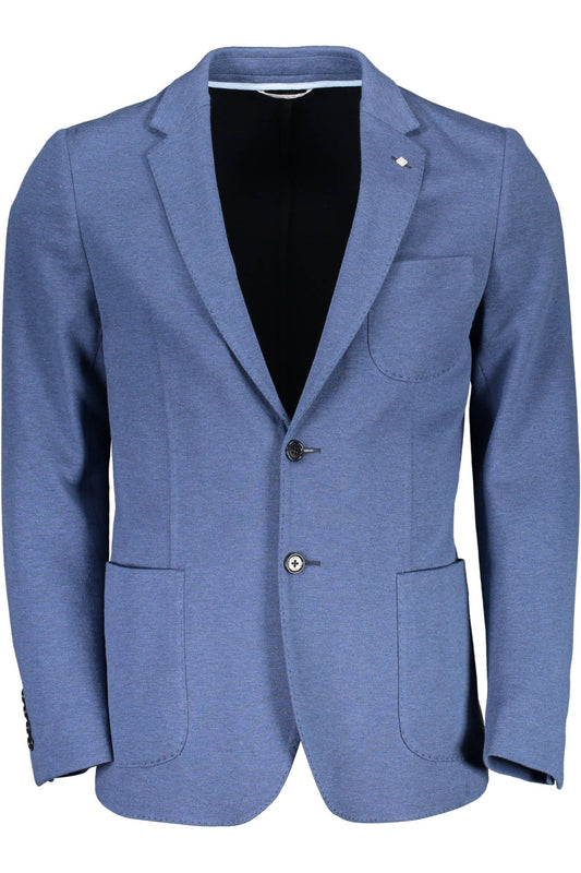 Gant Blue Cotton Men Jacket