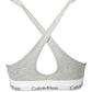 Calvin Klein Gray Cotton Women Bralette