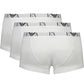 Emporio Armani White Cotton Men Trunk