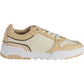 Tommy Hilfiger Beige Leather Women Sneaker