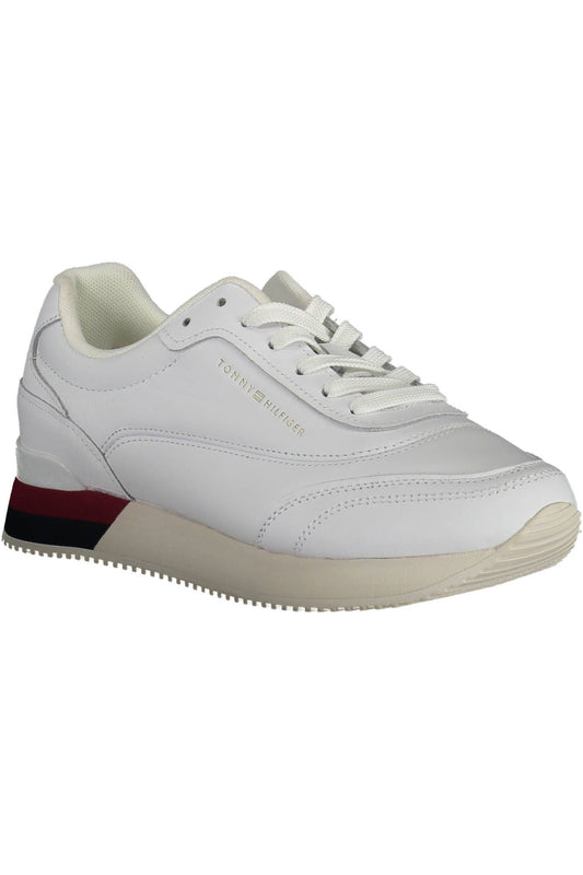 Tommy Hilfiger White Leather Women Sneaker