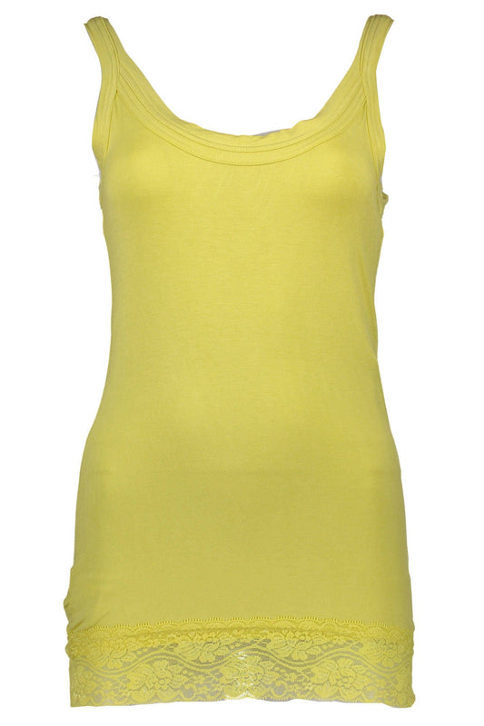 Silvian Heach Yellow Cotton Women Tank Top