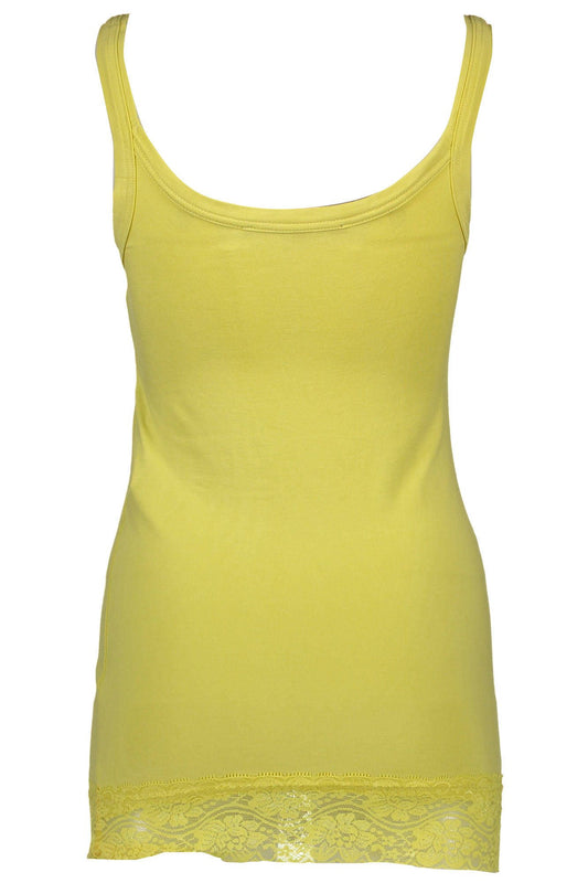 Silvian Heach Yellow Cotton Women Tank Top