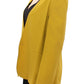 Lamberto Petri Elegant Mustard Silk Blend Jacket