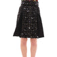 Dolce & Gabbana Black Crystal Embellished Masterpiece Skirt