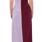 Barbara Casasola Elegant Long Silk Gown in Lavender