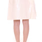 Licia Florio Elegant White Tie-Waist Skirt