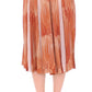 Licia Florio Orange Brown Below-Knee Chic Skirt