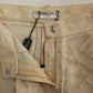 Zeyneptosun Exclusive Beige Brocade Above Knee Shorts