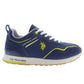 U.S. POLO ASSN. Blue Polyester Men Sneaker