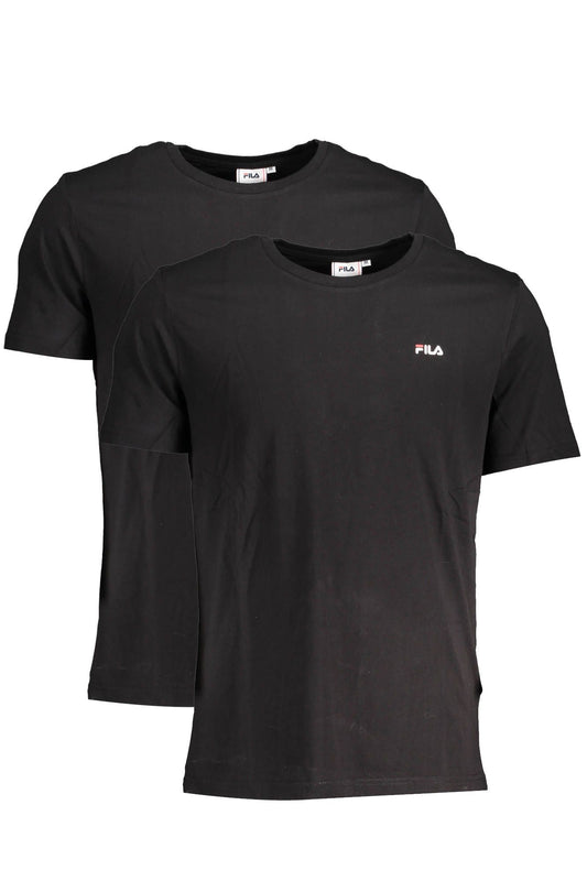 Fila Black Cotton Men TShirt