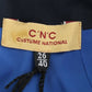 Costume National Chic Blue V-Neck Knee-Length Dress