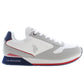 U.S. POLO ASSN. White Polyester Men Sneaker