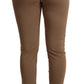 Scervino Street Chic Brown Mid Waist Tapered Pants