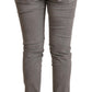 Acht Sleek Gray Skinny Low Waist Jeans