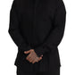 Dolce & Gabbana Sleek Black Tuxedo Dress Shirt - Slim Fit