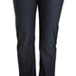 MARGHI LO' Chic Dark Blue Straight Cut Jeans