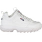 Fila White Polyester Women Sneaker