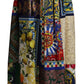 Dolce & Gabbana High Waist Maxi Skirt with Sicilian Patterns