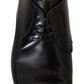 Dolce & Gabbana Elegant Black Leather Derby Shoes