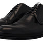 Dolce & Gabbana Elegant Black Leather Derby Shoes