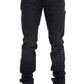 Acht Sleek Gray Slim Fit Italian Mens Jeans