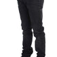 Acht Sleek Gray Slim Fit Italian Mens Jeans