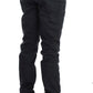 Acht Sleek Gray Slim Fit Italian Mens Jeans