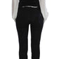 Exte Elegant Three-Piece Black Pants Suit