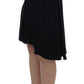 Exte Chic Black and Blue Cotton Blend Skirt