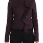 GF Ferre Elegant Purple Cotton Blend Blazer