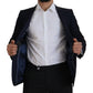 Dolce & Gabbana Elegant Single Breasted Wool Silk Blazer