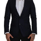 Dolce & Gabbana Elegant Single Breasted Wool Silk Blazer