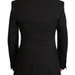 Dolce & Gabbana Elegant Slim Black Wool Blazer Jacket