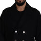 Dolce & Gabbana Elegant Double Breasted Wool Overcoat