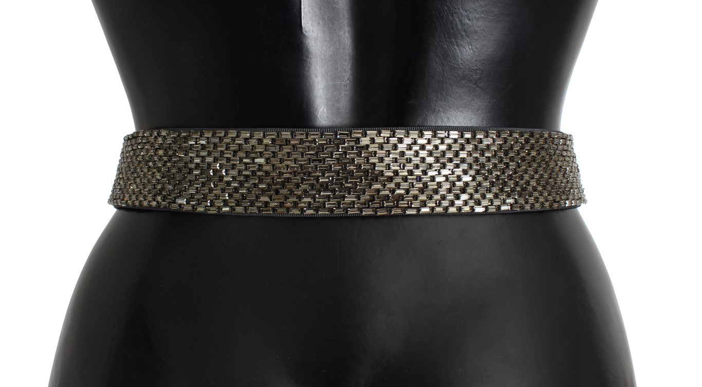 Dolce & Gabbana Embellished Sequined Wide Waist Belt