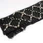 Dolce & Gabbana Elegant Black Crystal Beaded Leather Gloves