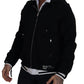 Dolce & Gabbana Elegant Black Bomber Jacket with Hood