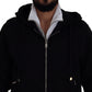 Dolce & Gabbana Elegant Black Bomber Jacket with Hood