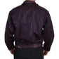 Dolce & Gabbana Elegant Purple Biker Jacket