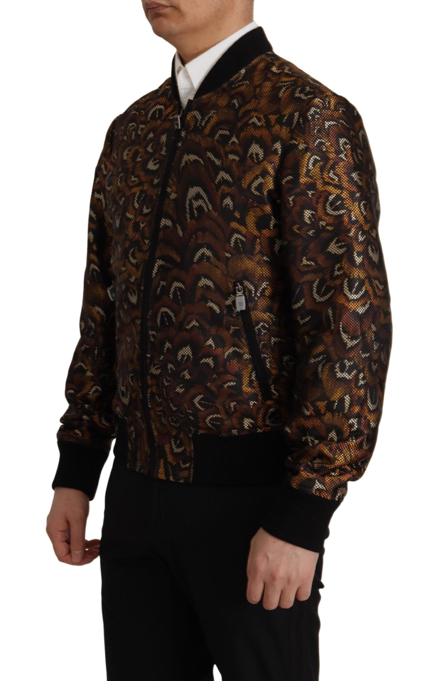 Dolce & Gabbana Elegant Brown Blouson Jacket