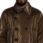 Dolce & Gabbana Elegant Bronze Double-Breasted Jacket