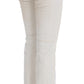 Costume National Chic White Slim Fit Designer Jeans