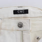 Costume National Chic White Slim Fit Designer Jeans