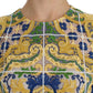 Dolce & Gabbana Majolica Embroidered Sleeveless Elegance