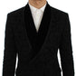 Dolce & Gabbana Elegant Slim Fit Black Silk-Blend Blazer