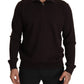 Dolce & Gabbana Elegant Cashmere Zippered Pullover Sweater