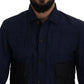 Dsquared² Svelte Dark Blue Cotton Shirt