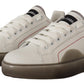 Dolce & Gabbana Elegant White Leather Sneakers